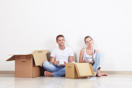 Moving beds and wardrobes with care in a local property