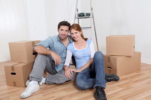 Removal van ready for a same day move in Teddington