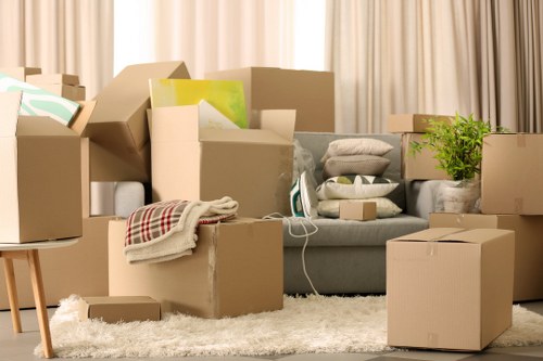 Small business relocation with a removal van in Teddington
