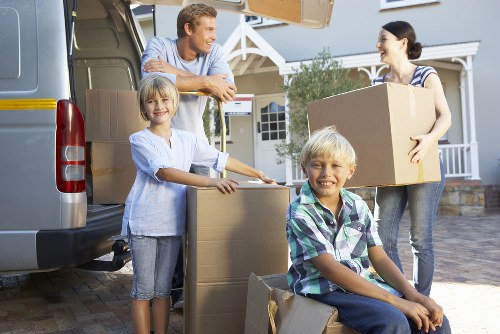 Low-carbon van used for an eco-friendly move in Teddington